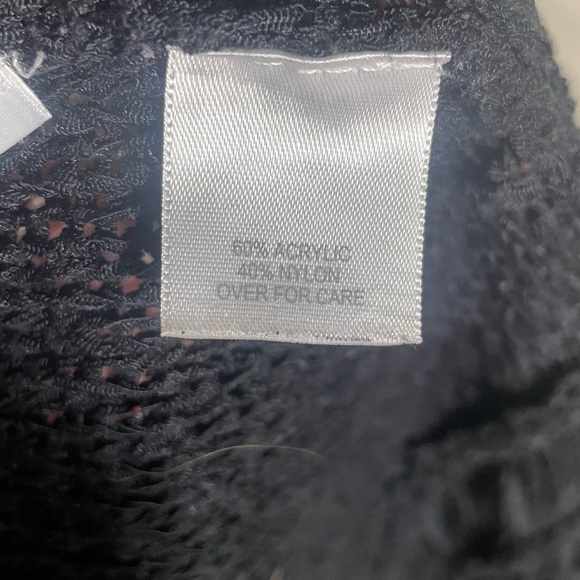 RELATIVITY SLEEVELESS CARDIGAN WITH FRINGE Size Large - Picture 5 of 6